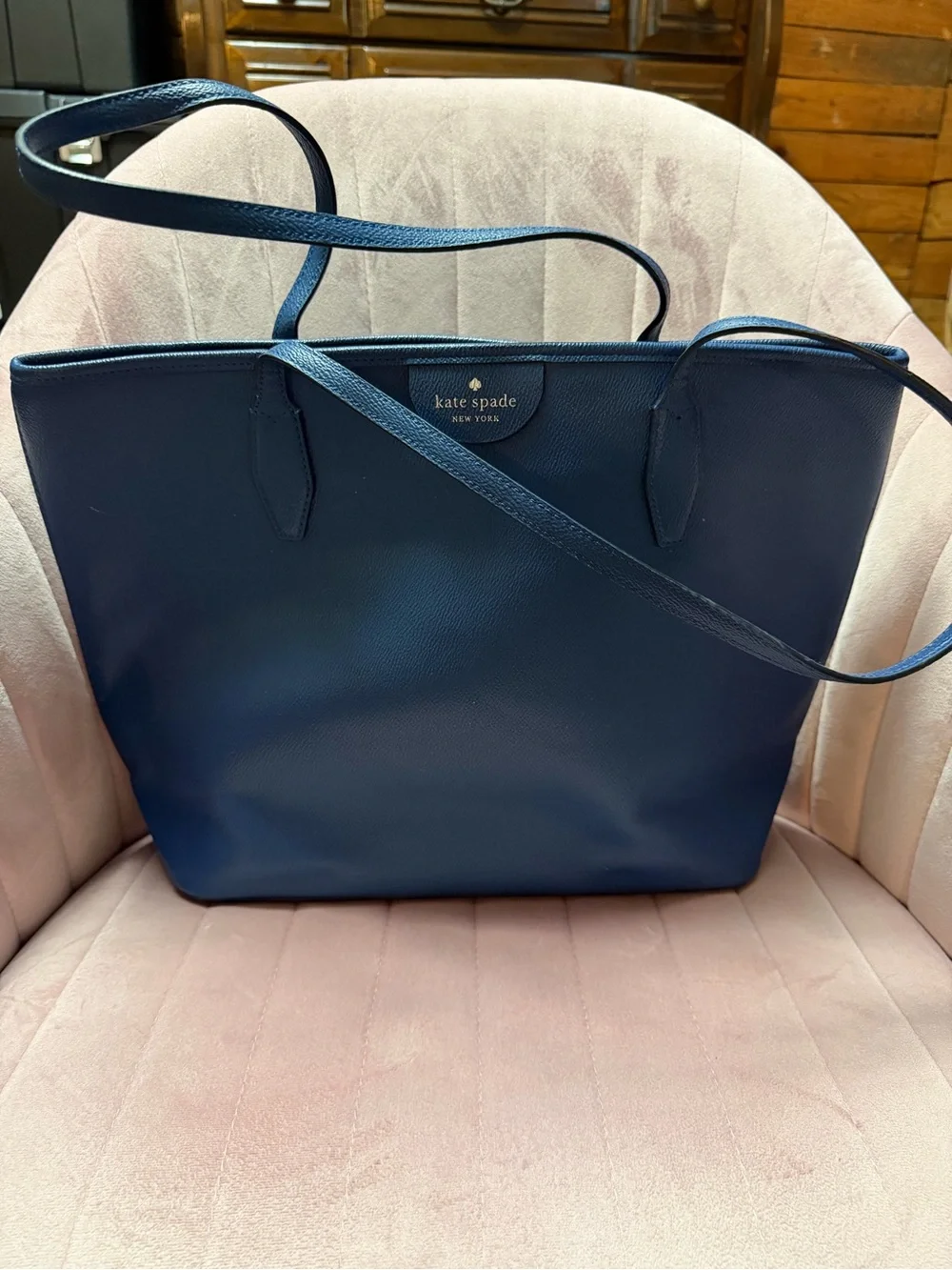 kate spade Navy Blue Leather Tote